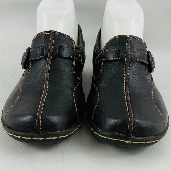 Womens 7.5M Naturalizer Pursue Oxford Dark Brown Leather Slip On Shoe N5 Comfort - Picture 3 of 10